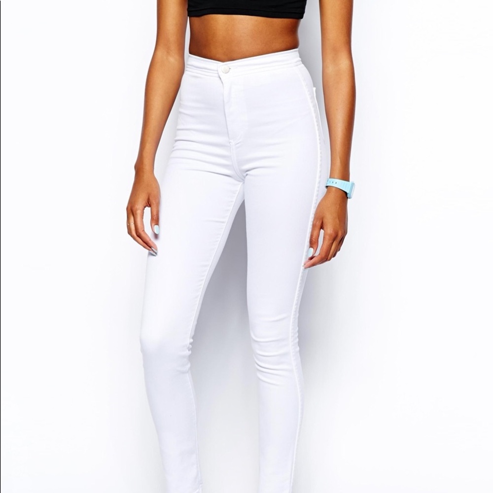 American apparel white easy jeans